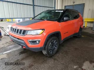 ✅ 2019 Jeep Compass Trailhawk • VIN: 3C4NJDDB4KT690735 • Lot: 82142865. Listed on Copart with 56,432 mi. Free auction sales archive from the USA and detailed vehicle history report at DreamBid. Image 1.