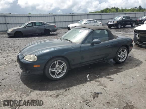 ✅ 2005 Mazda MX-5 Miata LS • VIN: JM1NB353X50410655 • Лот: 63337515. Опубликован ранее на Copart с пробегом 118 409 миль. Бесплатный доступ к архиву аукционных продаж из США и подробный отчёт об истории автомобиля на DreamBid. Изображение 1.