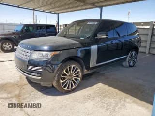 ✅ 2015 Land Rover Range Rover Autobiography • VIN: SALGV3TF4FA208105 • Lot: 60112265. Listed on Copart with 163,035 mi. Free auction sales archive from the USA and detailed vehicle history report at DreamBid. Image 1.