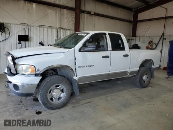 ✅ 2004 Dodge 2500 SLT • VIN: 3D7KU28C64G240524 • Lot: 65742725. Listed on Copart with 320,164 mi. Free auction sales archive from the USA and detailed vehicle history report at DreamBid. Image 1.
