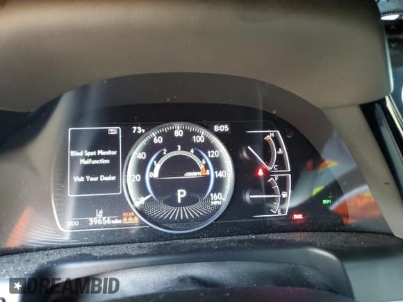 ✅ 2022 Lexus ES 350 Ultra Luxury • VIN: 58AFZ1B14NU135577 • Lot: 59924135. Listed on Copart with 39,656 mi. Free auction sales archive from the USA and detailed vehicle history report at DreamBid. Image 9.