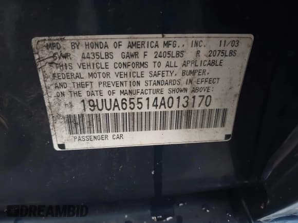 ✅ 2004 Acura TL • VIN: 19UUA65514A013170 • Lot: 43792692. Wystawiony na IAAI z przebiegiem 239 630 mil. Bezpłatny archiwum sprzedaży aukcyjnych z USA i szczegółowy raport historii pojazdu na DreamBid. Zdjęcie 9.