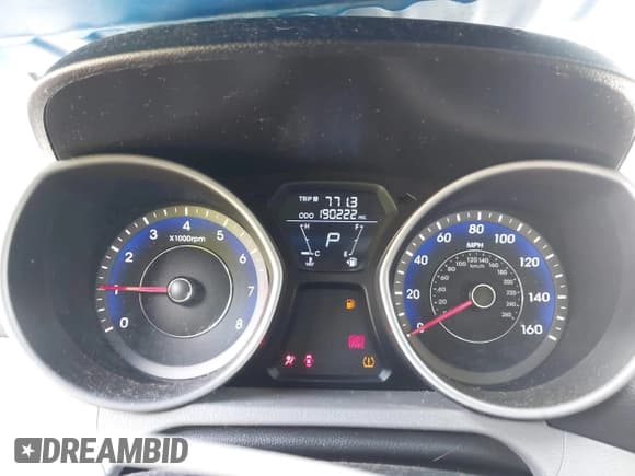 ✅ 2013 Hyundai Elantra GLS • VIN: KMHDH4AE6DU940700 • Lot: 42572122. Listed on IAAI with 190,222 mi. Free auction sales archive from the USA and detailed vehicle history report at DreamBid. Image 7.