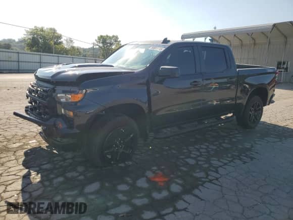 2024 Chevrolet Silverado 1500 Custom Trail Boss z VIN 3GCPDCEK3RG154533, wystawiony jako Copart lot #80881115 z przebiegiem 17 821 mil mil oraz Szkoda całkowita • Salvage title. Historia ofert i sprzedaży dostępna na DreamBid. Obrazek 1.