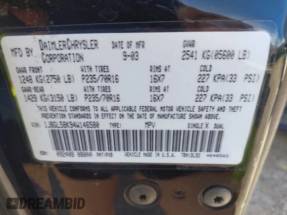 ✅ 2004 Jeep Liberty Limited • VIN: 1J8GL58K94W146580 • Lot: 42256933. Wystawiony na IAAI z przebiegiem 144 782 mil. Bezpłatny archiwum sprzedaży aukcyjnych z USA i szczegółowy raport historii pojazdu na DreamBid. Zdjęcie 9.