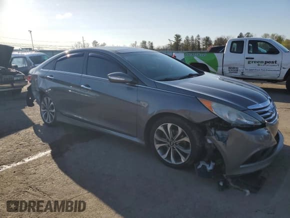 ✅ 2014 Hyundai Sonata Limited • VIN: 5NPEC4AB2EH835550 • Lot: 54055355. Listed on Copart with 116,146 mi. Free auction sales archive from the USA and detailed vehicle history report at DreamBid. Image 4.