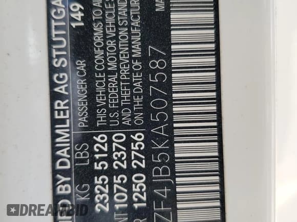 ✅ 2019 Mercedes-Benz E 300 • VIN: WDDZF4JB5KA507587 • Лот: 82518245. Опубликован ранее на Copart с пробегом 43 970 миль. Бесплатный доступ к архиву аукционных продаж из США и подробный отчёт об истории автомобиля на DreamBid. Изображение 13.