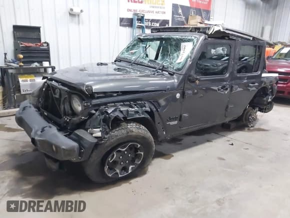 ✅ 2021 Jeep Wrangler Unlimited Sport S • VIN: 1C4HJXDN6MW724339 • Lot: 40772502. Wystawiony na IAAI z przebiegiem 60 366 mil. Bezpłatny archiwum sprzedaży aukcyjnych z USA i szczegółowy raport historii pojazdu na DreamBid. Zdjęcie 2.