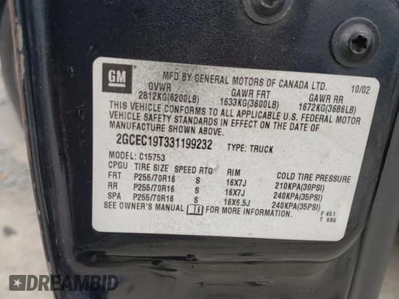 ✅ 2003 Chevrolet Silverado 1500 LS • VIN: 2GCEC19T331199232 • Лот: 64937914. Опубликован ранее на Copart с пробегом 244 346 миль. Бесплатный доступ к архиву аукционных продаж из США и подробный отчёт об истории автомобиля на DreamBid. Изображение 14.