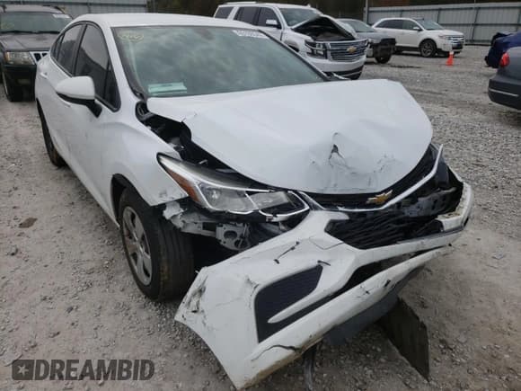 ✅ 2017 Chevrolet Cruze LS • VIN: 1G1BC5SM8H7265242 • Lot: 65186542. Listed on Copart with Not provided. Free auction sales archive from the USA and detailed vehicle history report at DreamBid. Image 1.
