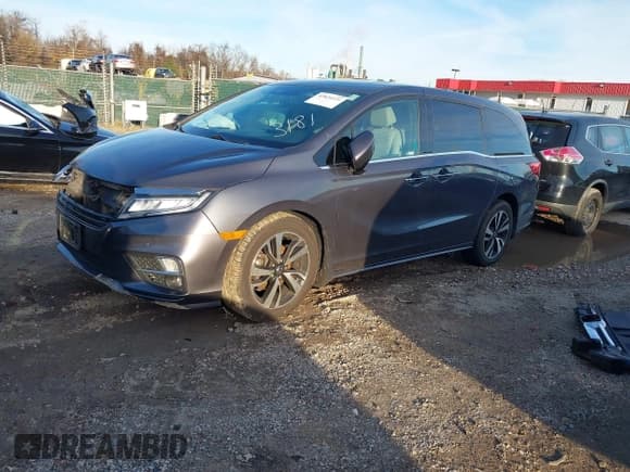 ✅ 2019 Honda Odyssey Elite • VIN: 5FNRL6H98KB093181 • Lot: 43824221. Listed on IAAI with 125,288 mi. Free auction sales archive from the USA and detailed vehicle history report at DreamBid. Image 2.