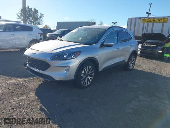 ✅ 2020 Ford Escape Titanium • VIN: 1FMCU9J91LUB17579 • Lot: 43718553. Listed on IAAI with 54,060 mi. Free auction sales archive from the USA and detailed vehicle history report at DreamBid. Image 17.