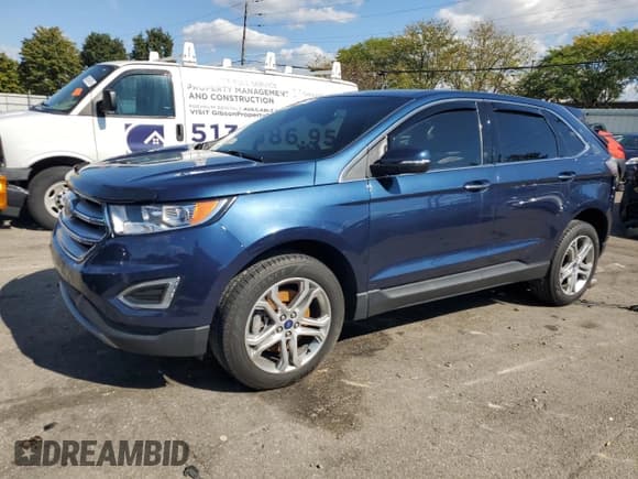 ✅ 2017 Ford Edge Titanium • VIN: 2FMPK4K95HBB28350 • Лот: 82350475. Опубликован ранее на Copart с пробегом 75 125 миль. Бесплатный доступ к архиву аукционных продаж из США и подробный отчёт об истории автомобиля на DreamBid. Изображение 1.