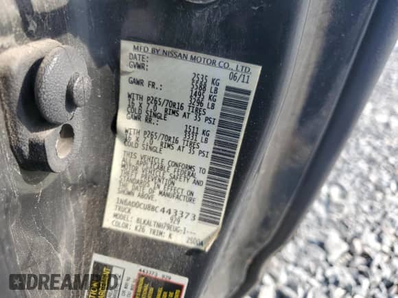 2011 Nissan Frontier SV z VIN 1N6AD0CU8BC443373, wystawiony jako Copart lot #58720295 z przebiegiem 207 355 mil mil oraz Szkoda całkowita • Salvage title. Historia ofert i sprzedaży dostępna na DreamBid. Obrazek 13.