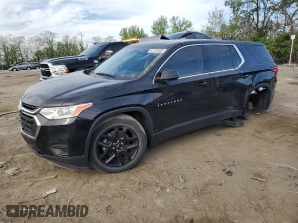 ✅ 2020 Chevrolet Traverse LS • VIN: 1GNERFKW7LJ313830 • Лот: 51743465. Опубликован ранее на Copart с пробегом 56 874 миль. Бесплатный доступ к архиву аукционных продаж из США и подробный отчёт об истории автомобиля на DreamBid. Изображение 1.