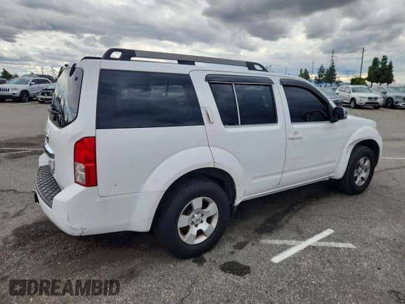 ✅ 2008 Nissan Pathfinder S • VIN: 5N1AR18U98C667663 • Lot: 93066495. Listed on Copart with 158,065 mi. Free auction sales archive from the USA and detailed vehicle history report at DreamBid. Image 3.