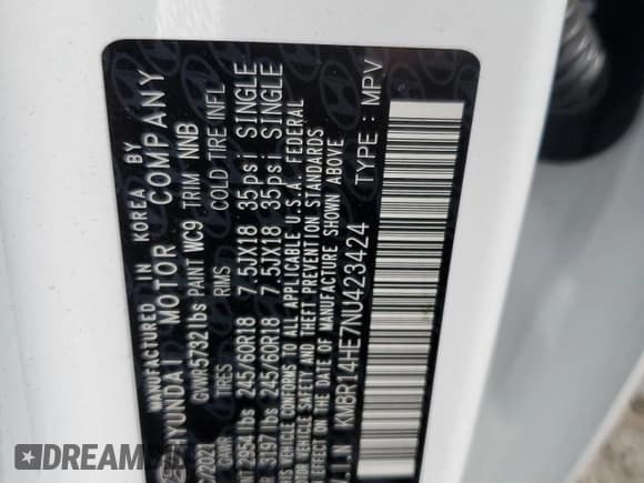 ✅ 2022 Hyundai Palisade SE • VIN: KM8R14HE7NU423424 • Лот: 54891784. Опубликован ранее на Copart с пробегом 23 942 миль. Бесплатный доступ к архиву аукционных продаж из США и подробный отчёт об истории автомобиля на DreamBid. Изображение 14.