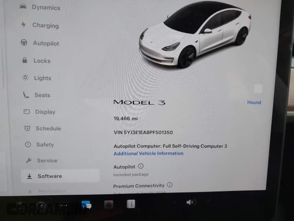 ✅ 2023 Tesla Model 3 • VIN: 5YJ3E1EA8PF501350 • Lot: 42500841. Listed on IAAI with 19,466 mi. Free auction sales archive from the USA and detailed vehicle history report at DreamBid. Image 7.