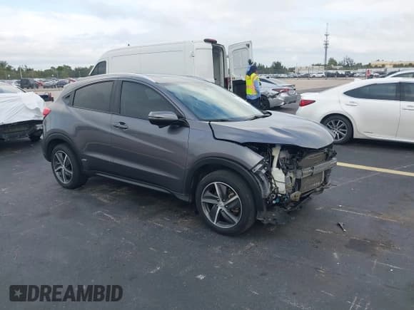 ✅ 2021 Honda HR-V EX • VIN: 3CZRU5H57MM713287 • Lot: 43572751. Listed on IAAI with 76,791 mi. Free auction sales archive from the USA and detailed vehicle history report at DreamBid. Image 1.