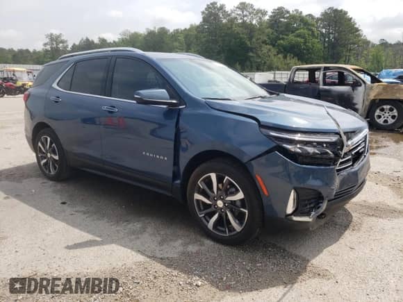 2024 Chevrolet Equinox Premier with VIN 3GNAXNEG3RL285173, listed as a Copart auction lot 54110025 with 10,216 mi miles and Salvage title. Bid and sale history available at DreamBid. Image 4.