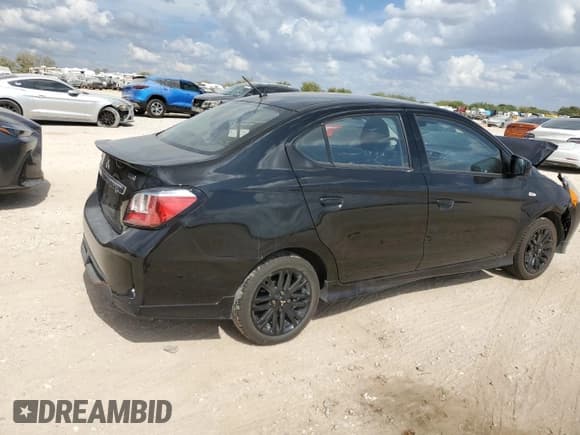 ✅ 2024 Mitsubishi Mirage ES • VIN: ML32FUFJ2RHF14466 • Lot: 89676025. Listed on Copart with 7,573 mi. Free auction sales archive from the USA and detailed vehicle history report at DreamBid. Image 3.