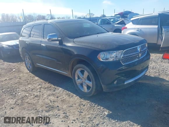 ✅ 2013 Dodge Durango Citadel • VIN: 1C4RDHEG2DC674736 • Lot: 40948649. Listed on IAAI with 75,461 mi. Free auction sales archive from the USA and detailed vehicle history report at DreamBid. Image 1.