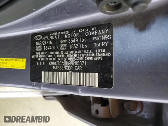 ✅ 2016 Hyundai Accent SE • VIN: KMHCT5AE5GU285871 • Lot: 70140944. Wystawiony na Copart z przebiegiem 147 659 mil. Bezpłatny archiwum sprzedaży aukcyjnych z USA i szczegółowy raport historii pojazdu na DreamBid. Zdjęcie 13.