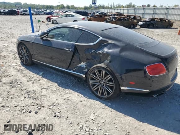 ✅ 2013 Bentley Continental GT • VIN: SCBFC7ZA6DC082538 • Lot: 71593545. Listed on Copart with Not provided. Free auction sales archive from the USA and detailed vehicle history report at DreamBid. Image 2.