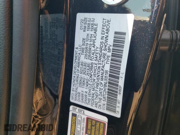 ✅ 2022 Acura RDX Advance • VIN: 5J8TC2H78NL005195 • Lot: 62076444. Wystawiony na Copart z przebiegiem 44 506 mil. Bezpłatny archiwum sprzedaży aukcyjnych z USA i szczegółowy raport historii pojazdu na DreamBid. Zdjęcie 14.