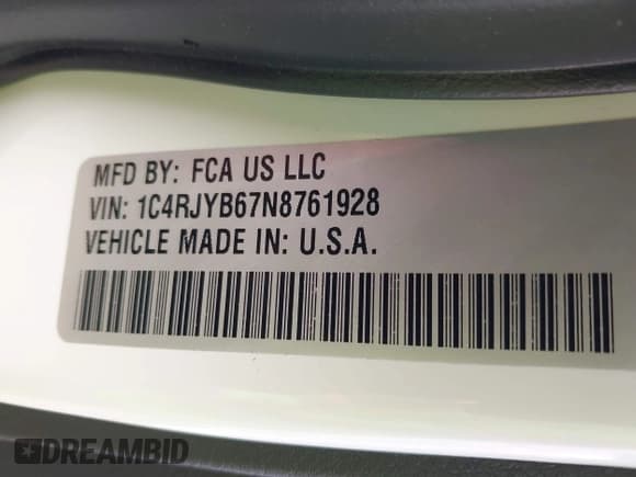 ✅ 2022 Jeep Grand Cherokee • VIN: 1C4RJYB67N8761928 • Lot: 42248811. Listed on IAAI with 28,831 mi. Free auction sales archive from the USA and detailed vehicle history report at DreamBid. Image 9.