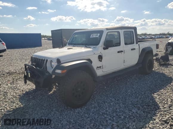 ✅ 2020 Jeep Gladiator Sport S • VIN: 1C6HJTAG4LL141967 • Лот: 86211595. Опубликован ранее на Copart с пробегом Не указан. Бесплатный доступ к архиву аукционных продаж из США и подробный отчёт об истории автомобиля на DreamBid. Изображение 1.