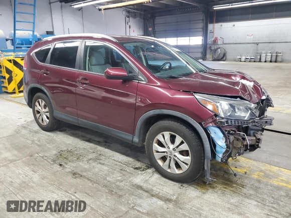 ✅ 2013 Honda CR-V EX-L • VIN: 5J6RM4H77DL031846 • Lot: 89925505. Listed on Copart with Not provided. Free auction sales archive from the USA and detailed vehicle history report at DreamBid. Image 4.
