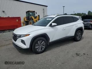 ✅ 2022 Hyundai Tucson Blue • VIN: KM8JBCA19NU063715 • Lot: 70663104. Wystawiony na Copart z przebiegiem 36 603 mil. Bezpłatny archiwum sprzedaży aukcyjnych z USA i szczegółowy raport historii pojazdu na DreamBid. Zdjęcie 1.