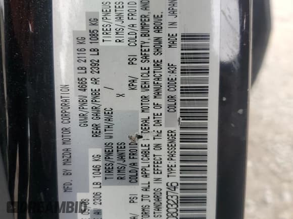 ✅ 2008 Mazda 5 Grand Touring • VIN: JM1CR29L080323746 • Лот: 82366495. Опубликован ранее на Copart с пробегом 135 658 миль. Бесплатный доступ к архиву аукционных продаж из США и подробный отчёт об истории автомобиля на DreamBid. Изображение 13.