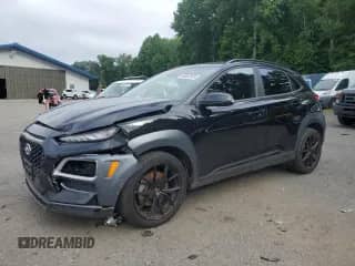 2021 Hyundai Kona Night Edition z VIN KM8K6CA52MU727525, wystawiony jako Copart lot #63652825 z przebiegiem 69 661 mil mil oraz Szkoda całkowita • Salvage title. Historia ofert i sprzedaży dostępna na DreamBid. Obrazek 1.