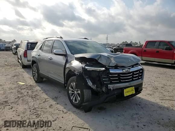 2025 Chevrolet Equinox FWD LT с VIN 3GNAXHEG2SL290954, выставлен на аукционе Copart как лот 53758315 с пробегом 593 миль миль и Списание • Salvage title. История ставок и продаж доступна на DreamBid. Изображение 14.