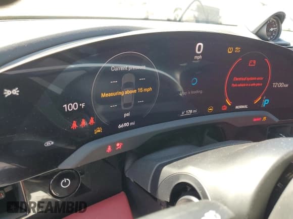 ✅ 2024 Porsche Taycan 4 • VIN: WP0BA2Y10RSA60234 • Lot: 60301435. Listed on Copart with 6,690 mi. Free auction sales archive from the USA and detailed vehicle history report at DreamBid. Image 9.