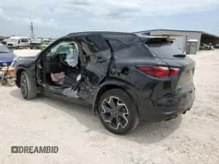 2020 Chevrolet Blazer RS with VIN 3GNKBERS9LS729171, listed as a Copart auction lot 61608354 with Not provided miles and Salvage title. Bid and sale history available at DreamBid. Image 2.