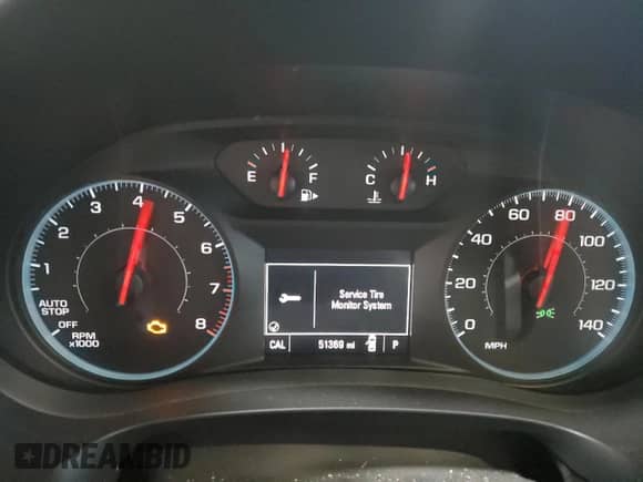 2017 Chevrolet Malibu LS with VIN 1G1ZB5ST2HF261217, listed as a Copart auction lot 84001445 with 51,369 mi miles and Salvage title. Bid and sale history available at DreamBid. Image 9.