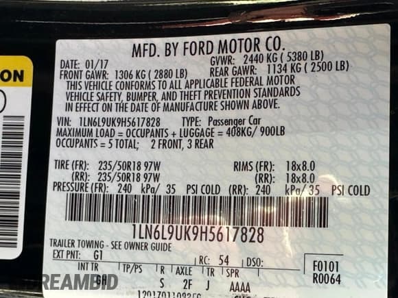 ✅ 2017 Lincoln Continental Livery • VIN: 1LN6L9UK9H5617828 • Лот: 46981795. Опубликован ранее на Copart с пробегом 236 983 миль. Бесплатный доступ к архиву аукционных продаж из США и подробный отчёт об истории автомобиля на DreamBid. Изображение 10.