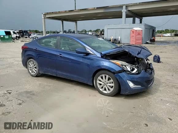 2016 Hyundai Elantra SE with VIN 5NPDH4AE8GH751615, listed as a Copart auction lot 82049895 with 94,693 mi miles and Salvage title. Bid and sale history available at DreamBid. Image 13.