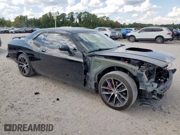 2014 Dodge Challenger R/T with VIN 2C3CDYBT9EH302255, listed as a Copart auction lot 82254105 with 87,940 mi miles and Salvage title. Bid and sale history available at DreamBid. Image 4.
