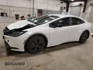 2025 Toyota Prius LE with VIN JTDADABU5S3025542, listed as a Copart auction lot 57350865 with 1,633 mi miles and Salvage title. Bid and sale history available at DreamBid. Image 1.