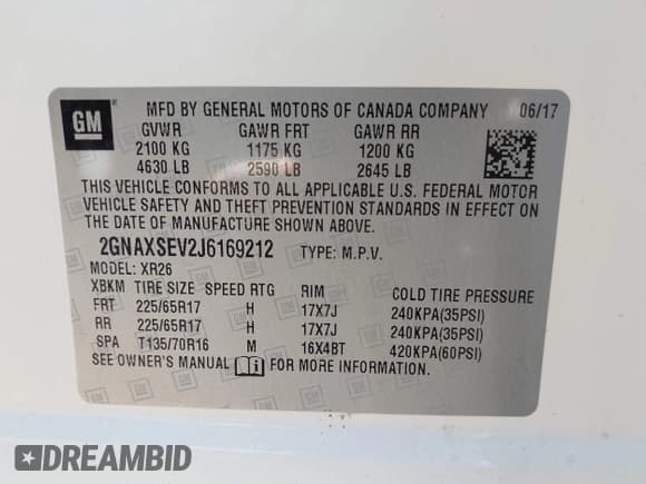 ✅ 2018 Chevrolet Equinox LT • VIN: 2GNAXSEV2J6169212 • Лот: 43319828. Опубликован ранее на IAAI с пробегом 131 853 миль. Бесплатный доступ к архиву аукционных продаж из США и подробный отчёт об истории автомобиля на DreamBid. Изображение 9.