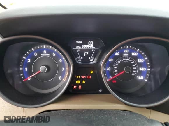 2013 Hyundai Elantra GLS z VIN 5NPDH4AE2DH377790, wystawiony jako Copart lot #44112395 z przebiegiem 135 948 mil mil oraz Szkoda całkowita • Salvage title. Historia ofert i sprzedaży dostępna na DreamBid. Obrazek 9.