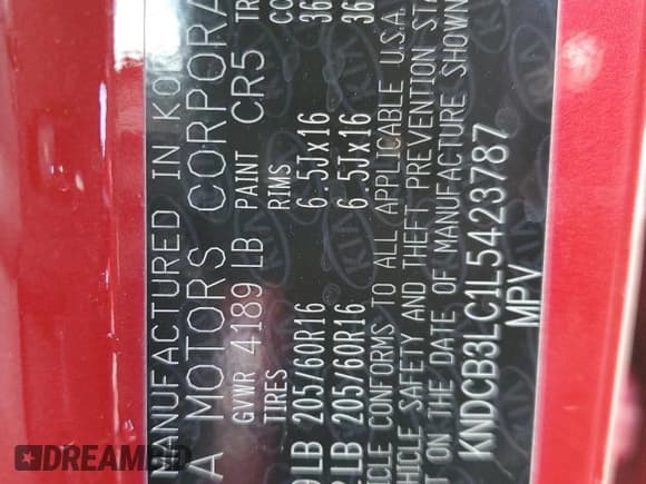 ✅ 2020 Kia Niro LX • VIN: KNDCB3LC1L5423787 • Лот: 43199674. Опубликован ранее на Copart с пробегом 98 513 миль. Бесплатный доступ к архиву аукционных продаж из США и подробный отчёт об истории автомобиля на DreamBid. Изображение 14.