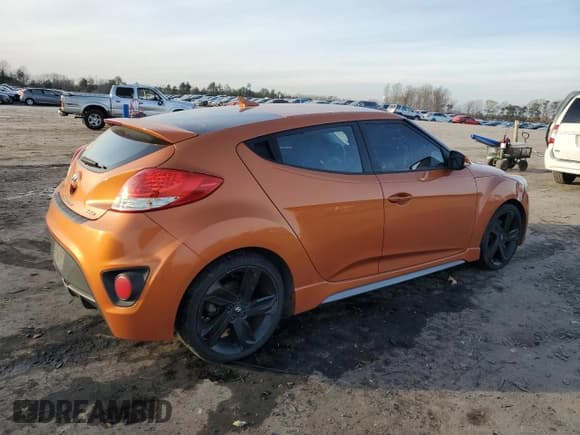 ✅ 2014 Hyundai Veloster Turbo • VIN: KMHTC6AE2EU193216 • Lot: 85075714. Listed on Copart with 96,611 mi. Free auction sales archive from the USA and detailed vehicle history report at DreamBid. Image 3.