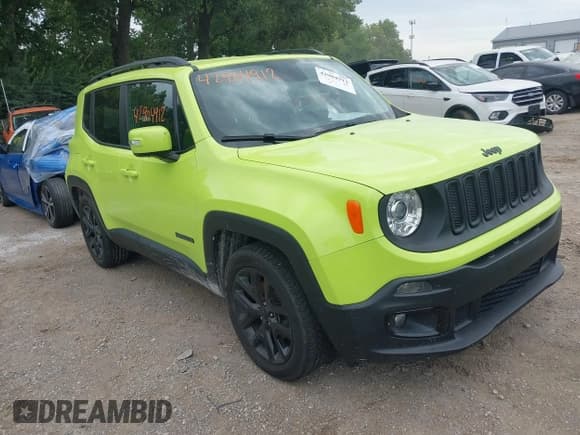✅ 2017 Jeep Renegade Altitude • VIN: ZACCJABB3HPG00628 • Lot: 42904912. Listed on IAAI with 74,548 mi. Free auction sales archive from the USA and detailed vehicle history report at DreamBid. Image 1.