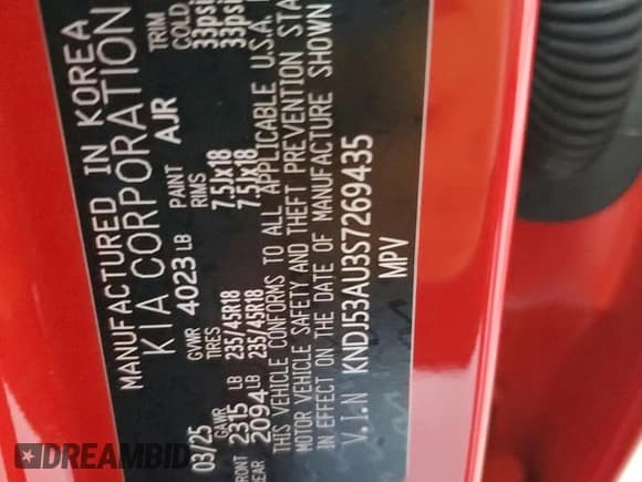 ✅ 2025 Kia Soul GT-Line • VIN: KNDJ53AU3S7269435 • Lot: 87230055. Wystawiony na Copart z przebiegiem 1 277 mil. Bezpłatny archiwum sprzedaży aukcyjnych z USA i szczegółowy raport historii pojazdu na DreamBid. Zdjęcie 13.