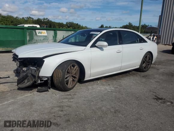 ✅ 2017 Audi A8 • VIN: WAU44AFD1HN015558 • Lot: 82053435. Listed on Copart with 93,836 mi. Free auction sales archive from the USA and detailed vehicle history report at DreamBid. Image 1.
